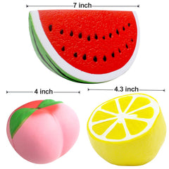 Silvia jumbo peach squishy, soft texture for mindful moments and fun.