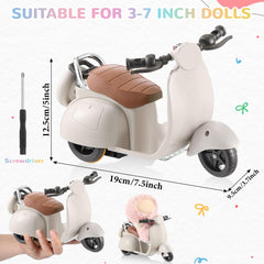 Simgoing screwdriver included with doll scooter for simple battery setup.