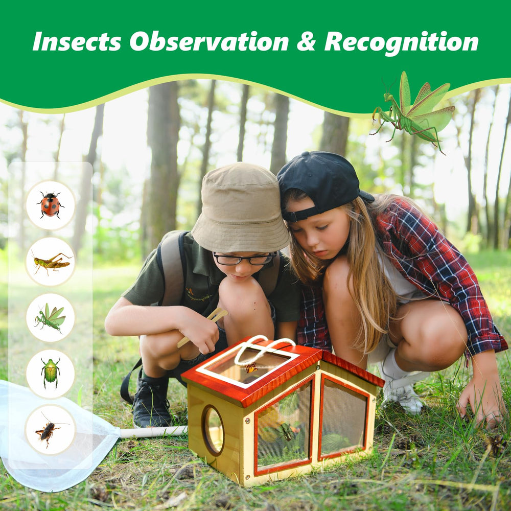 SIMPLIPLAY large butterfly net for catching and releasing insects outdoors.