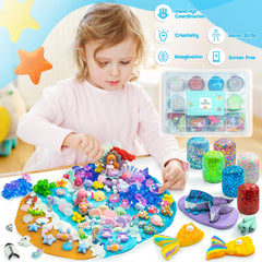 SIMPLIPLAY mermaid figures enhance storytelling and fine motor skills during pretend play.
