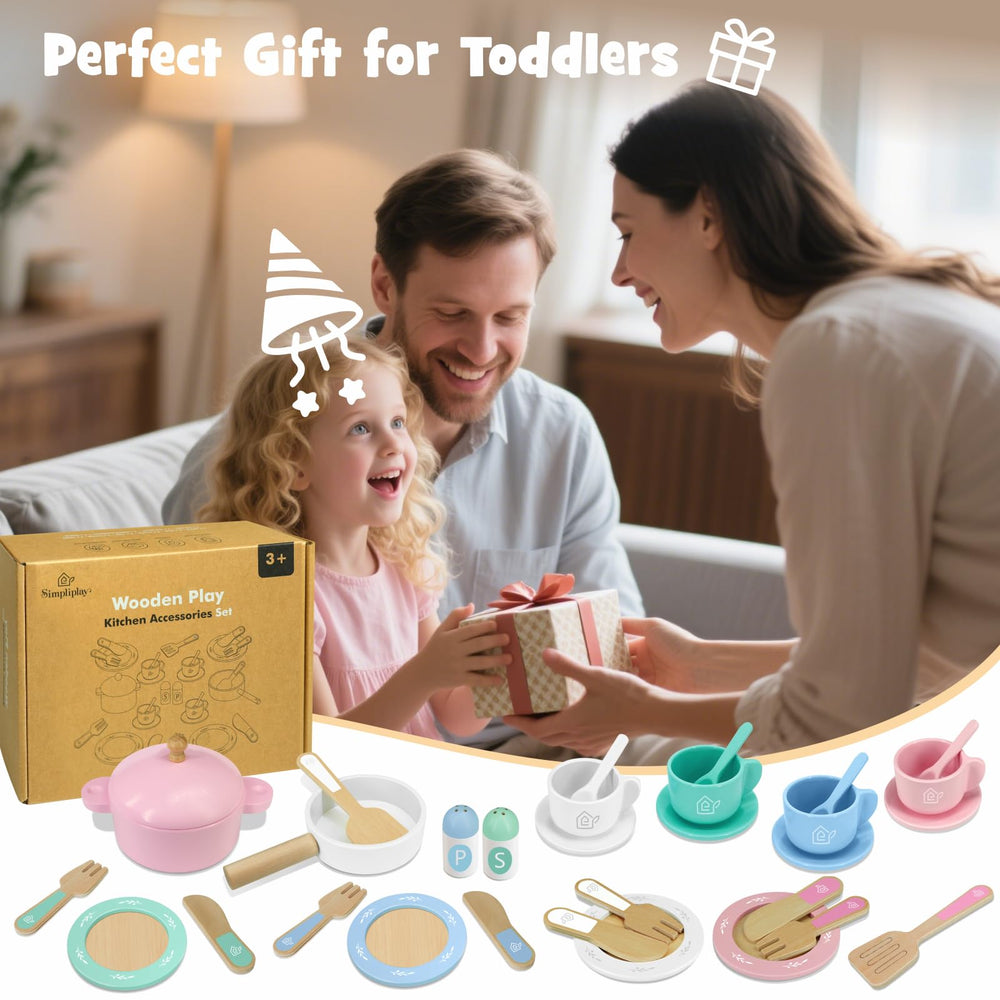 SIMPLIPLAY Montessori-inspired set for imaginative learning and fine motor skills.