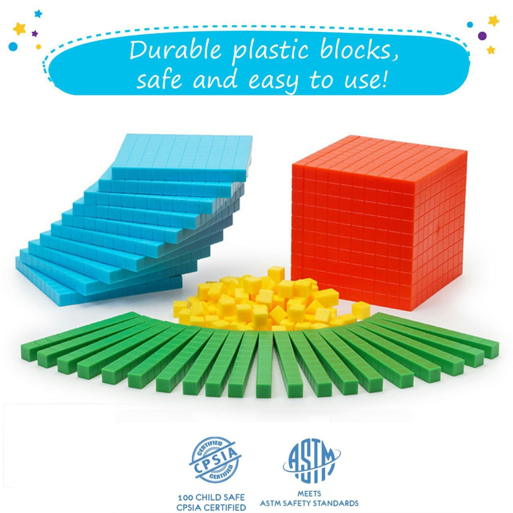 Simply Magic base ten blocks supporting classroom lessons and independent learning.