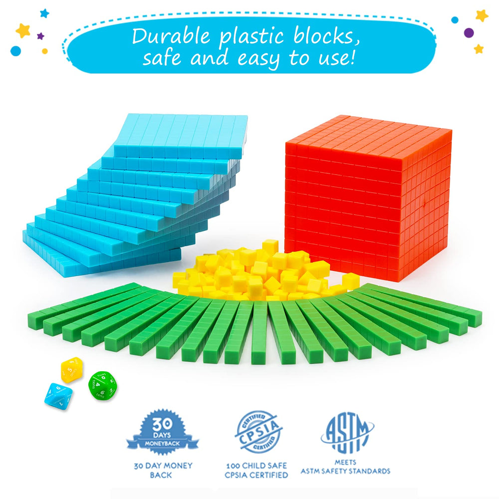 Simply Magic hundreds flats visualizing large values for quick math