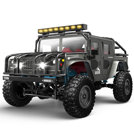 SIMREX all-terrain RC car front view shows rugged design for outdoor driving
