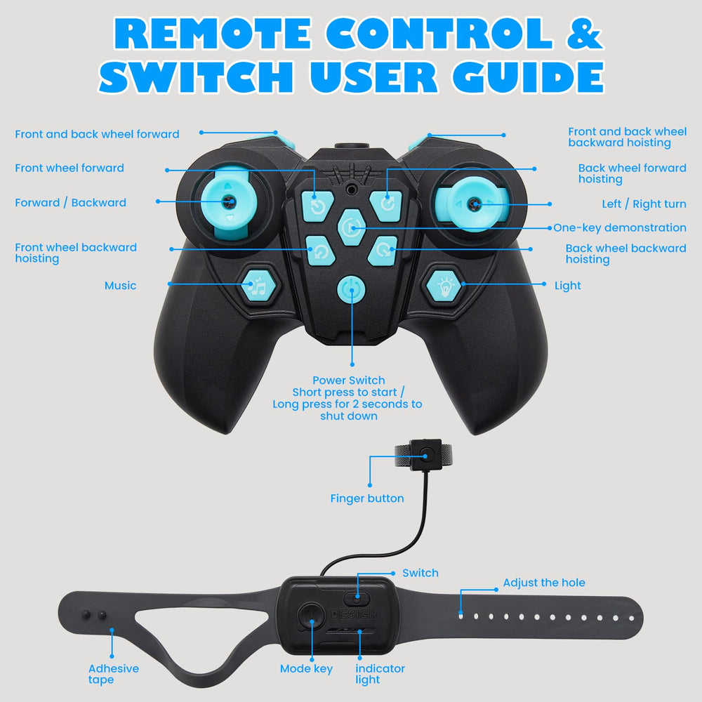 SIMREX dual batteries offer extended playtime and quick USB recharging