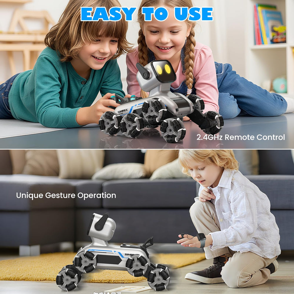 SIMREX LED eyes light up RGB display during exciting play sequences