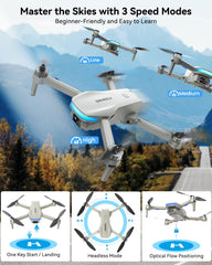SIMREX brushless motors provide quiet, powerful lift for smooth flights.