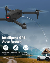 SIMREX follow me mode enables hands-free filming in outdoor scenes.