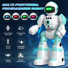 SIMREX robot recording voice up to 15 seconds for storytelling
