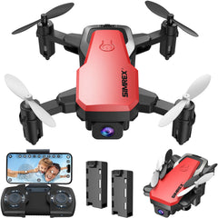 SIMREX mini drone with 720p camera for clear front-view footage and easy recording.