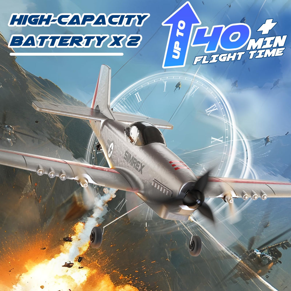 SIMREX RC Plane runway-takeoff mode provides realistic aviation play.