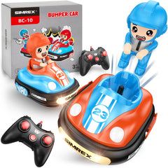 SIMREX remote control bumper cars front view for shared playtime