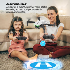 SIMREX X800 drone with RGB LEDs for night flights.