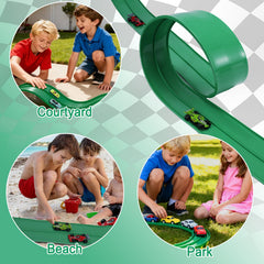 SINBEN green race track adds vibrant color to family playtime