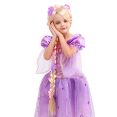 Sincere Party Rapunzel wig for Halloween costumes provides ready-to-wear princess styling.