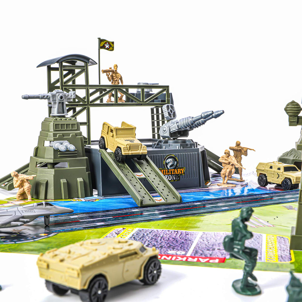 Singer's Toy outpost flags and accessories for base-building.