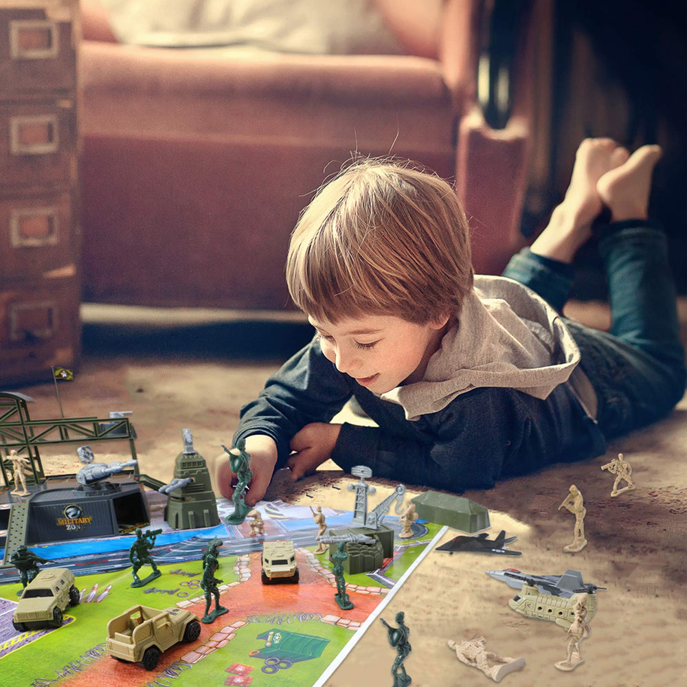 Singer's Toy warplane replica sparks imaginative battlefield scenarios.