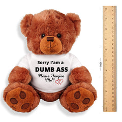 SinMan bear back view shows stitched details and lasting charm.