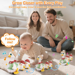 Sinpedex duck toy in GO mode promotes active movement and coordination.