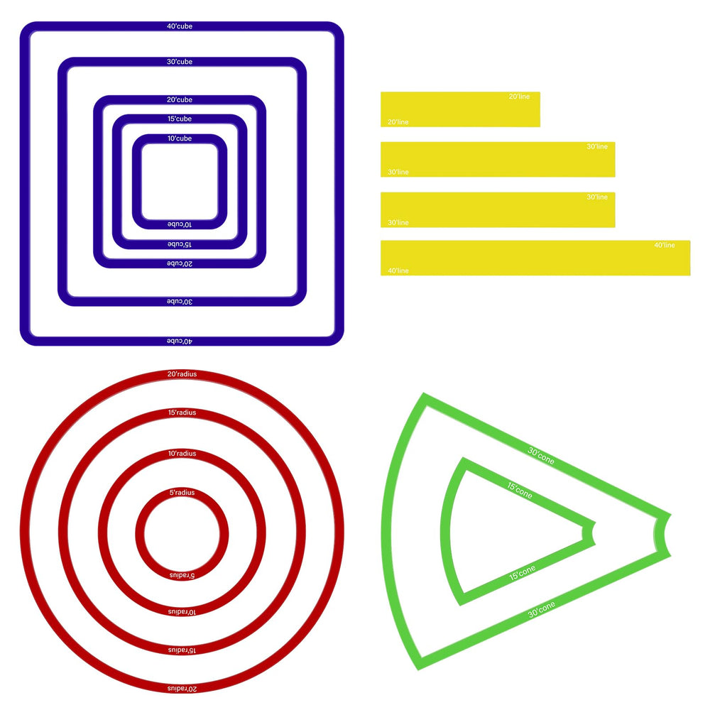 Sintuff spell templates cube set helps map 3D areas for precise ranges