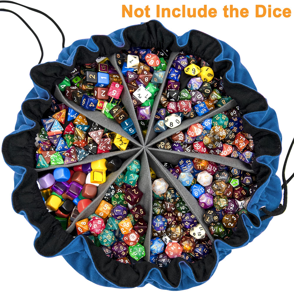 siquk dice bag with double drawstrings for easy opening and closing