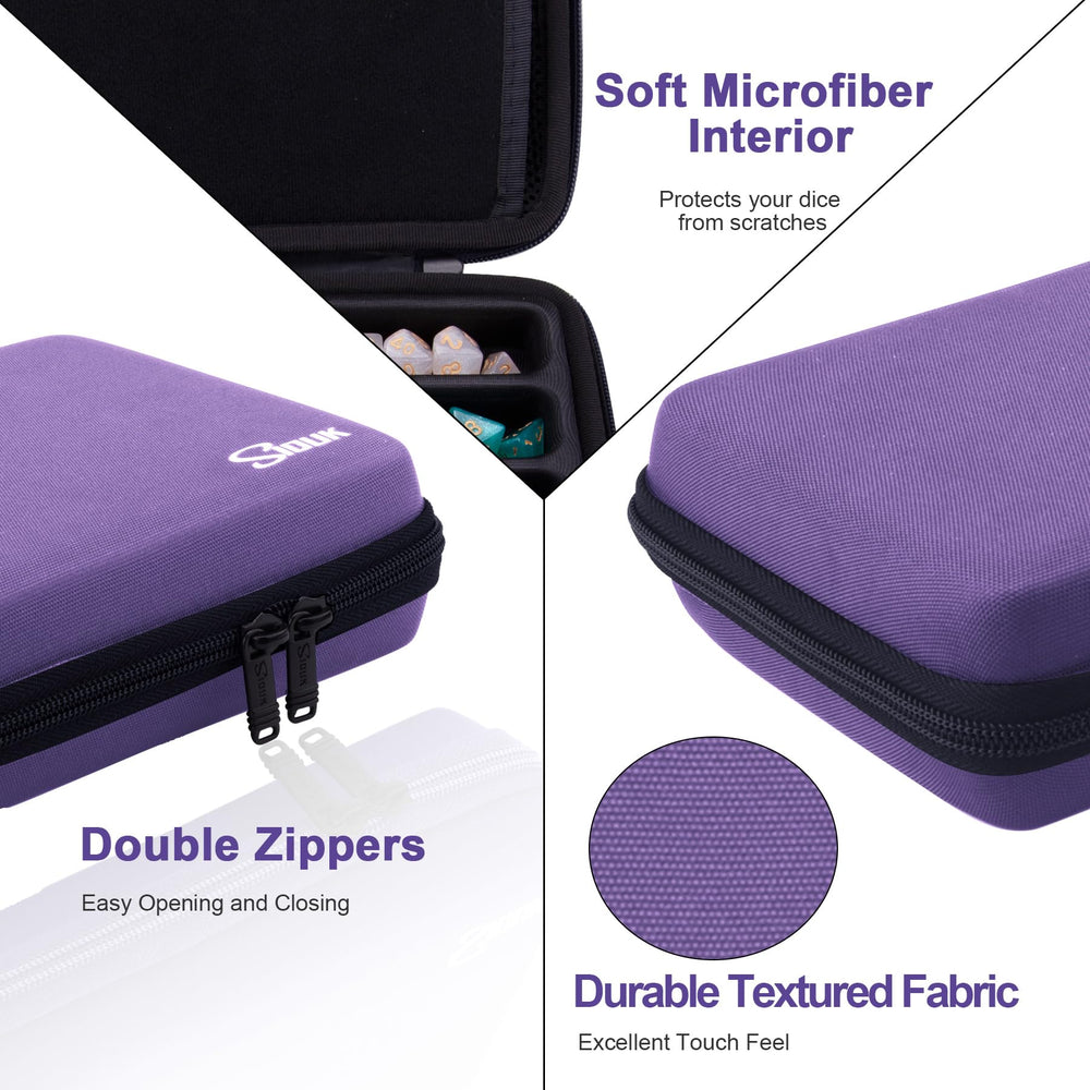 SIQUK dice case handle design, comfortable carry to events