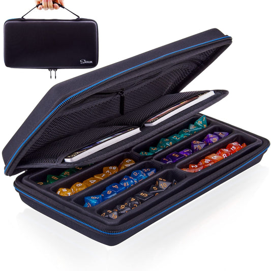 SIQUK Dice Case with sturdy handle for easy transport during games