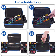 SIQUK mesh pockets secure character sheets and RPG accessories.