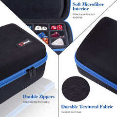 SIQUK dice case with Oxford cloth surface resists scratches.