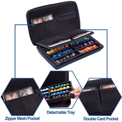 SIQUK Dice Case with detachable rolling tray for convenient dice surface