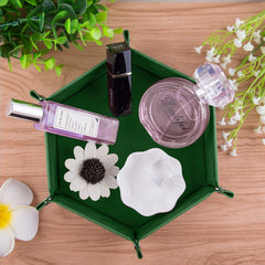 SIQUK gray hexagon dice tray; stable rolling surface for games