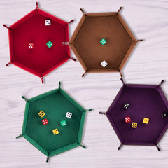 SIQUK dice tray with metal snaps provides a stable rolling surface