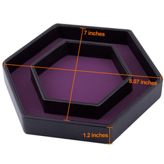SIQUK dice tray lid open showing double-dice-tray capability in purple