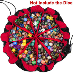 SIQUK drawstring dice bag open design for quick access during games