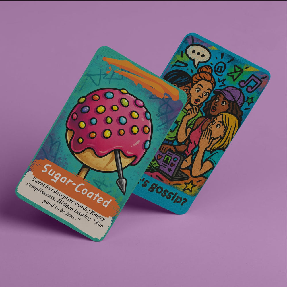 Sishui Bagua tea card deck back design adds visual appeal to spreads