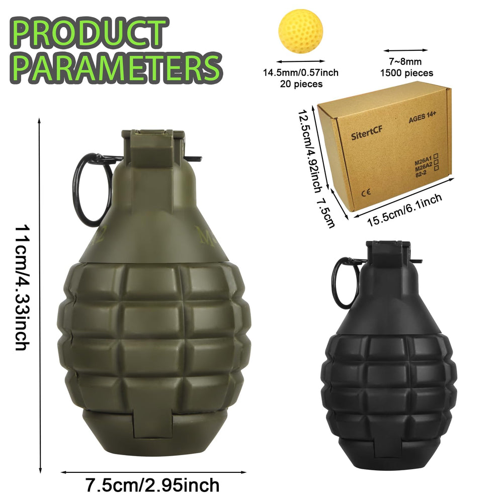 SitertCF Tactical Toy-Grenade pocket-size design fits discreetly for spontaneous outdoor play.