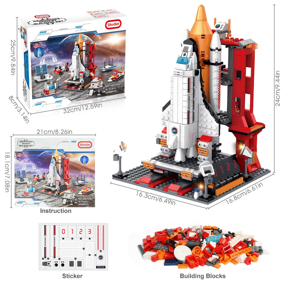 Sitodier Space Exploration Shuttle educational play encourages screen-free exploration.