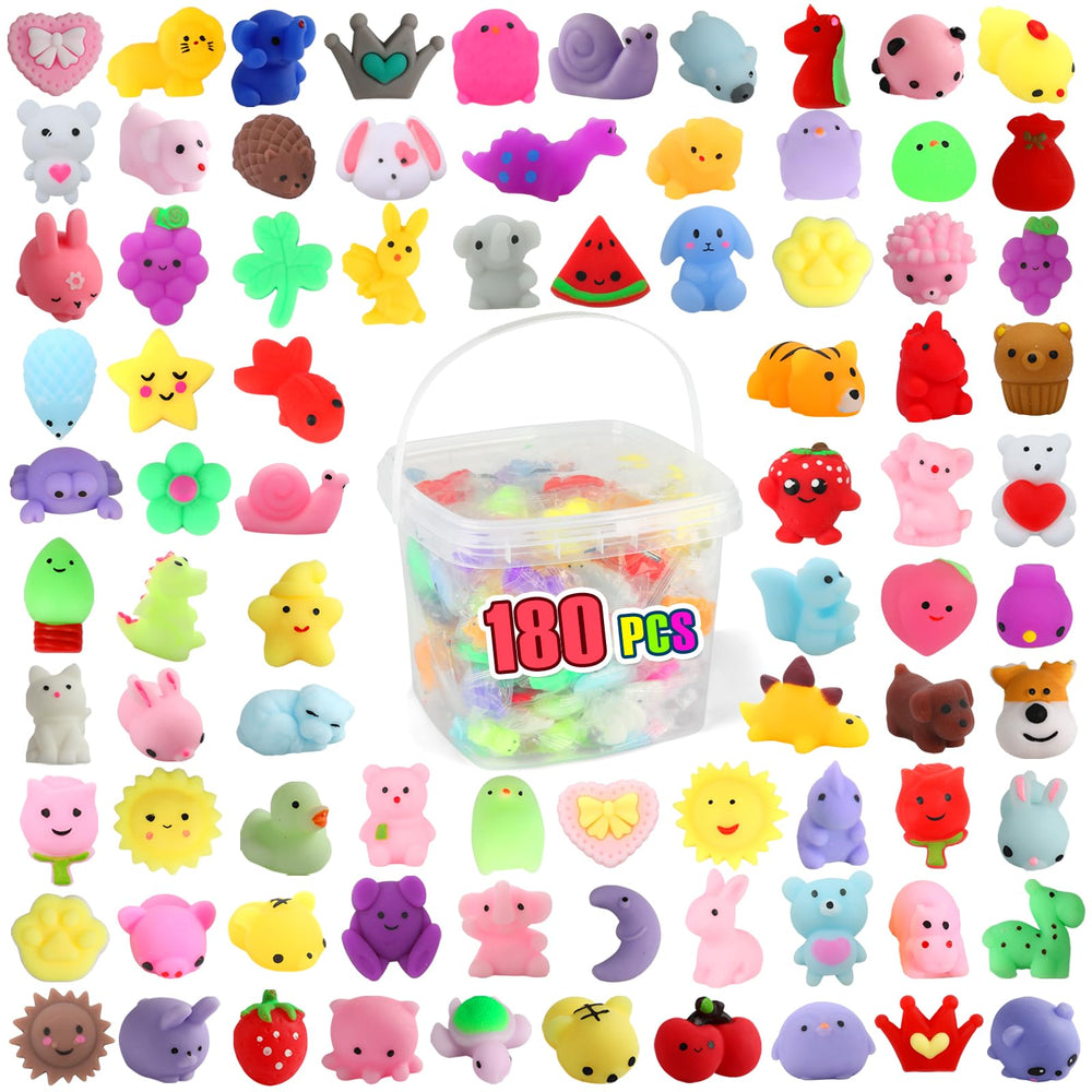 Siwarm 180-pack squishies in a bucket for quick classroom play