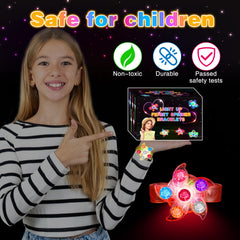 Siwarm glow-in-the-dark party supplies brighten events and celebrations.