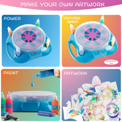 Sixth Space Spin Art Machine six-color set supports vibrant artwork