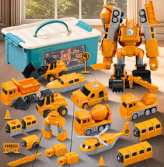 SJYN magnetic transform engineering car set - diverse pieces for imaginative play