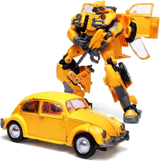 SkateIN deformation car robot toy assembly shot highlighting quick-build fun and imagination