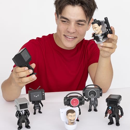 Skibidi Toilet Deluxe Collector Series figure stands nearly 6 inches tall.