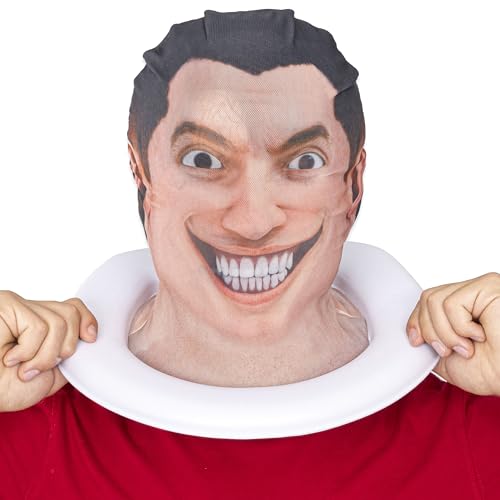 Mask with built-in toilet rim for full Skibidi character effect