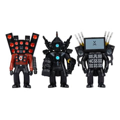 Skibidi Toilet Titan 3 Pack detailed models highlight sculpt quality.