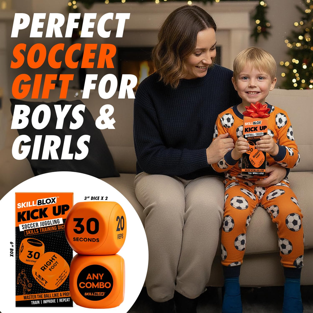Skill Blox easy-to-use dice deliver unpredictable drills for ball control.