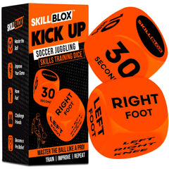 Skill Blox Kick Up Dice pack two for quick on-the-go soccer practice.