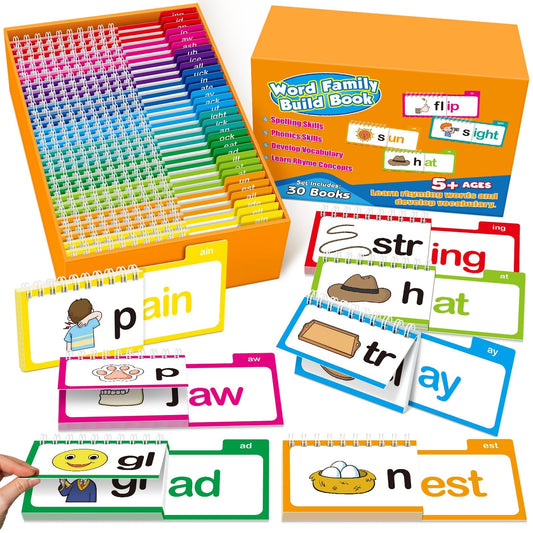 SkilLify Word Family Build Book cover with bright colors inviting early readers.