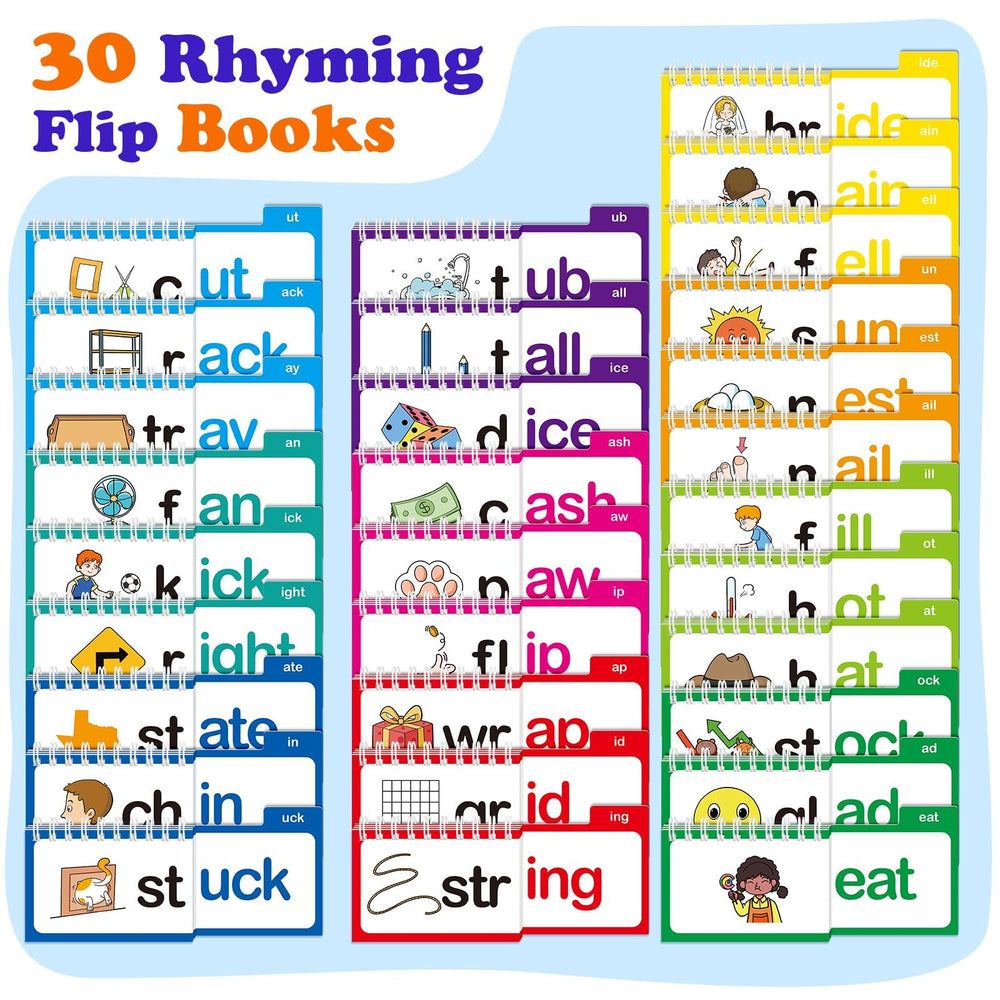 SkilLify Word-Family Flip Book Pages show engaging rhymes and patterns for decoding.