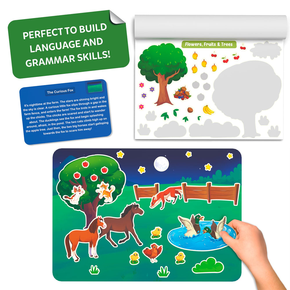 Clear instruction manual guides parents and kids through guided play.